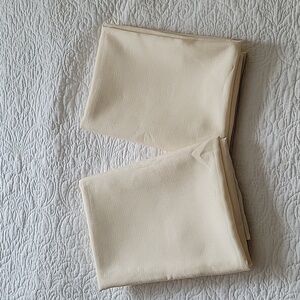 Textured beige tablecloths 52"x70"- Bundle of 2